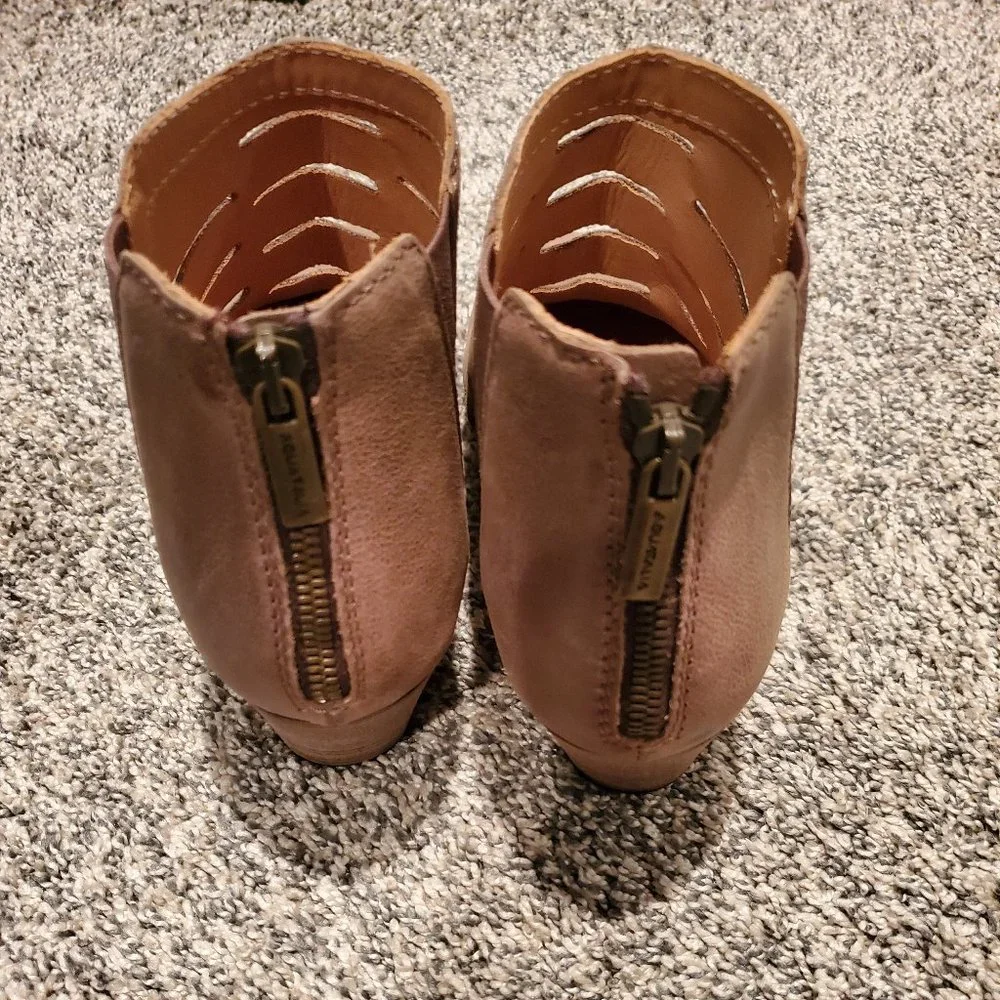 Aquatalia Tan Ankle Boots Size 9-1/2 - Picture 5 of 8